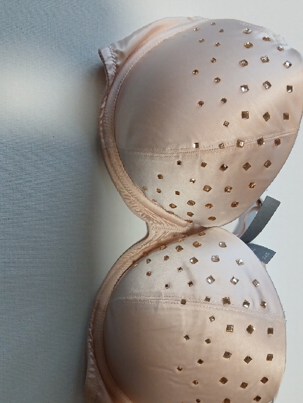 Aerie "REESE" LIMITED EDITION Nude Champagne Embellished Sexy Underwire Bra - Picture 16 of 16